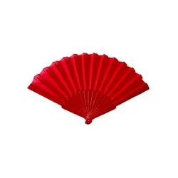 Pahljača plastična barvna rdeča