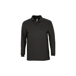 WINTER II muška polo majica sa dugim rukavima - Crna , S