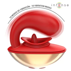 Intense Mariah U Shape Vibrator & Stimulator Red