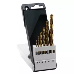 BOSCH 6-delni set burgija za metal HSS-TiN, DIN 338  2609255113