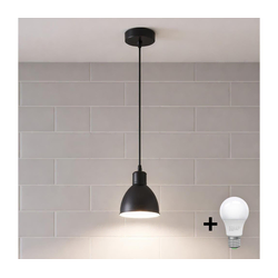 Brilagi - LED luster na sajli RIDDY 1xE27/60W/230V crna