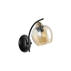 Merra Zidna Lampa Crna 1x40W E27