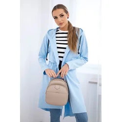 Coat with a longer azure back