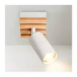Brilagi - Spot svetlo SELE WOOD 1xGU10/30W/230V bela/drvo