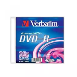 DVD-R Verbatim 16x kuitija slim