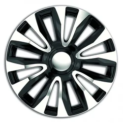 Avalon Silver Black Hubcap Set - 16