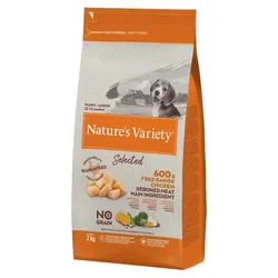Natures Variety Hrana za štence Selected Junior, Piletina - 10kg