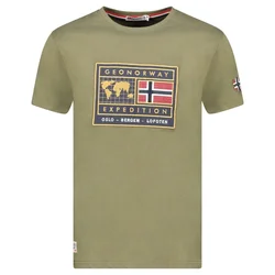 Geographical Norway Muška majica Jofoten db 254, Kaki