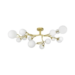 Brilagi - LED plafonski luster MISTEL 15xG9/3W/230V zlatna/bela