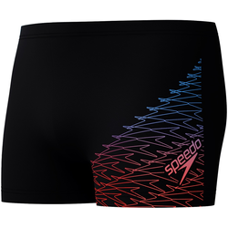 Speedo medley logo aquashort black/blue/red xxl - uk40