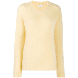 Sandro Paris - embellished knit jumper - women - Yellow