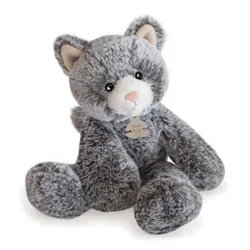 Plyšová mačička Cat Sweety Mousse Histoire d’ Ours v darčekovom balení sivá 25 cm od 0 mes HO3008