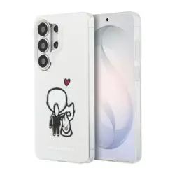 Maska Karl Lagerfeld IML Karl&Choupette MagSafe za Samsung S26 Ultra/ S948B bela