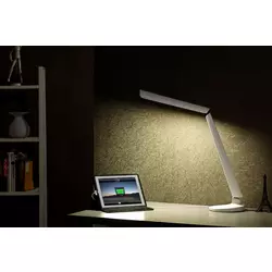 Bright StarLED Desk Lamp White (High Bright/Touch/Dimming/USB/Adapter)