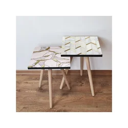 Hanah Home Sklapajući Stočić 2 Komada 2SHP490 - Pink
