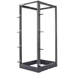 Intellinet Network Rack, Open Frame (4-Post), 48U, Black, Flatpack, Max 360kg, 19, Three Year Warranty