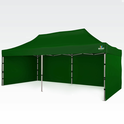 Vrtni paviljon 3x6m - plus 3 stene - Zelena