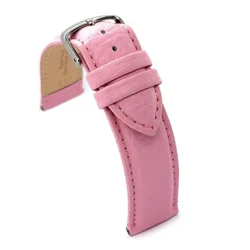 Kožni kaiš Diloy 22mm DIL205.13 Roze boja