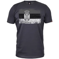 011Shop Muška majica kratkih rukava Zastava siva, Tamnosiva