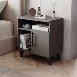 Hanah Home noćni ormarić Kommen, 56 cm, antracit