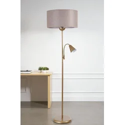 Podna lampa Devin Zlatne boje