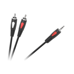 Cabletech Kabelski vtič 3,5 - 2RCA 1,8 m Cabletech Eco-Line