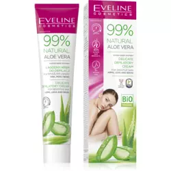EVELINE - 99% NATURAL ALOE VERA - DEPILATORY CREAM FOR ARMS, LEGS AND BIKINI 125ml