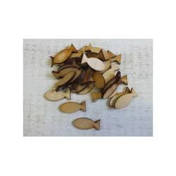 Rayher. Leseni okraski, Ribice, 3cm, set 30