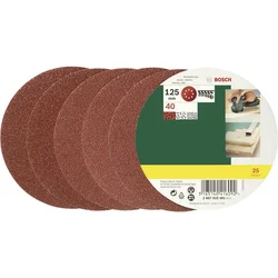 Bosch Set brusnih listova za ekscentar brusilicu 2607019491, 125 mm, Granulacija 40, 25 komada
