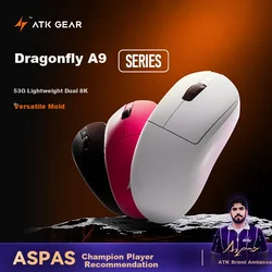 ATK LieKong Bežični gaming miš, Bluetooth, USB, Beli