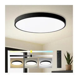 Brilagi- LED prigušiva svetiljka POOL SMART LED/128W/230V preč. 100 cm Wi-Fi Tuya crna + daljinski upravljač