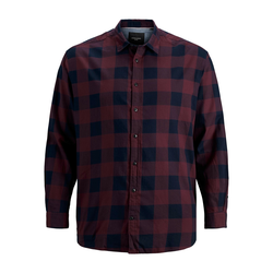 Jack & Jones Plus Srajca Gingham, rdeča