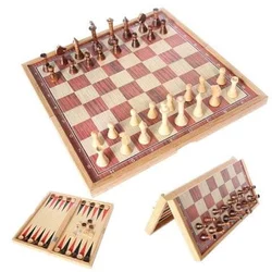 ER4 Leseni šahovski set v darilni škatli za turnir