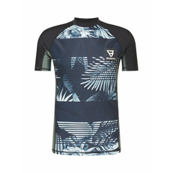 BRUNOTTI Tehnička sportska majica Waimea, crna / mornarsko plava / pastelno plava / bijela