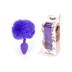 Jewellery Silicon PLUG – Bunny Tail – Purple