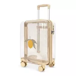 Konges Slojd kovček TRANSPARENT TRAVEL SUITCASE