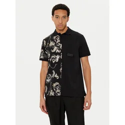 Versace Jeans Couture Polo majica 78GAG625 Črna Regular Fit