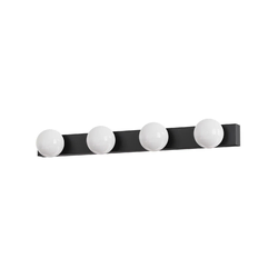 Brilagi - LED osvetljenje za kupatilsko ogledalo HOLLYWOOD 4xLED/3W/230V IP44 crna