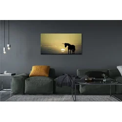 tulup.si Slika na platnu Polje sunset samorog 125x50 cm