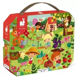 Janod Giant Puzzle J02818 – Princezina kočija, 39 kom