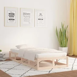 shumee vidaXL Posteljni okvir 90 x 200 cm masiven les