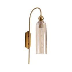 MAXLIGHT W0332 - Zidna lampa CAMPANILA 1xE27/40W/230V mesing/bež