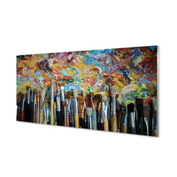 tulup.si Steklena slika Ščetke mazy 100x50 cm 2 obešalnika