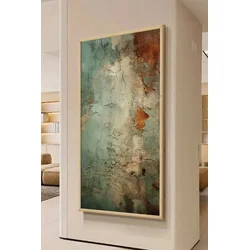 Wallity Dekorativna uramljena slika, 120x50cm, Šarena