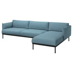 ÄPPLARYD Sofa 4-sed i lenjivac, Gunnared svetloplava