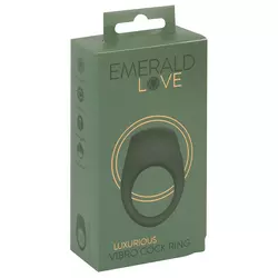 Emerald Love Vibrirajući prsten za penis Luxurious, 6,5cm, Zeleni