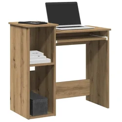Radni stol s policama boja hrasta artisan 84x40x78 cm drveni