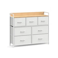 Komoda s predalnimi škatlami FLEXIRO 98x85 cm, hrast/bela