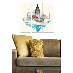 Set slika Wallity MDF358110989, 3 dijela
