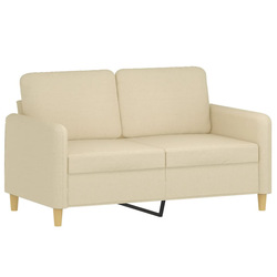 vidaXL vidaXL Kavč dvosed krem 120 cm blago, (20928958)